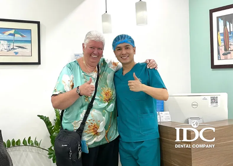 An international patient chose IDC Da Nang Dental