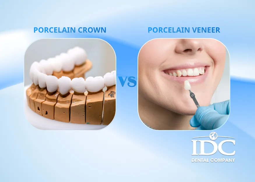 Porcelain Crown vs Veneers