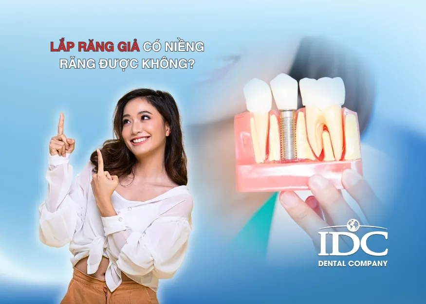 Lắp răng giả có niềng răng được không?