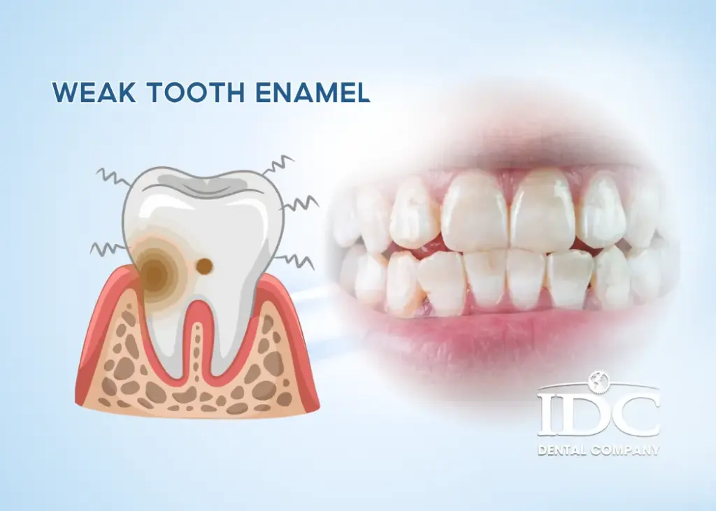 Weak tooth enamel
